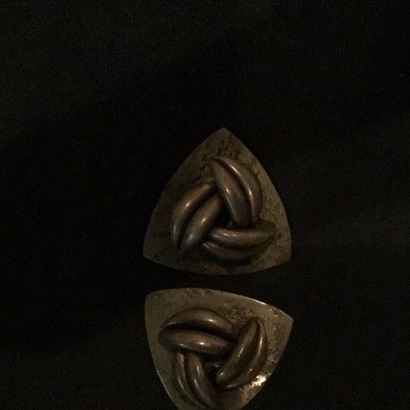 Vintage bronze earrings. - Picture 8 of 10